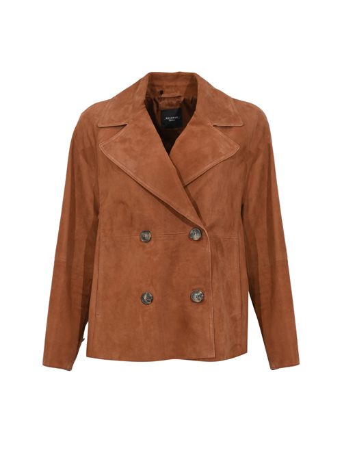 Giacca doppiopetto WKDSOSPIRO in suede WEEKEND MAX MARA | 2615441011600003